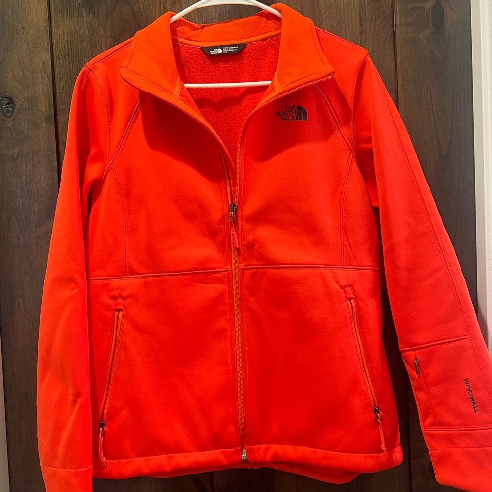 North Face Orange Windwall jacket